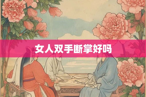 女人双手断掌好吗