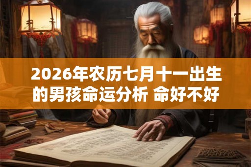 2026年农历七月十一出生的男孩命运分析 命好不好