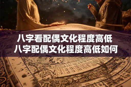 八字看配偶文化程度高低 八字配偶文化程度高低如何看 八字看配偶文化程度高低 八字配偶文化程度高低如何看