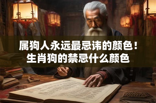 属狗人永远最忌讳的颜色！生肖狗的禁忌什么颜色