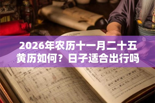 2026年农历十一月二十五黄历如何?日子适合出行吗? 2026年农历十一月二十五黄历如何?日子适合出行吗?