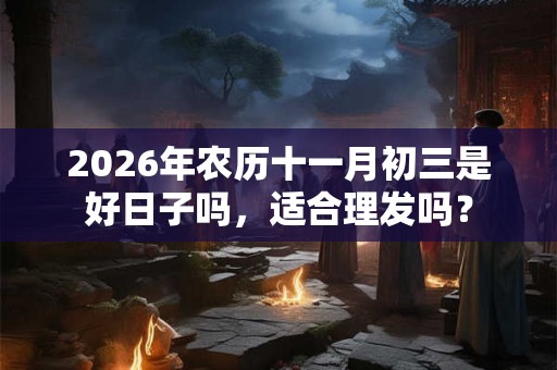 2026年农历十一月初三是好日子吗，适合理发吗？