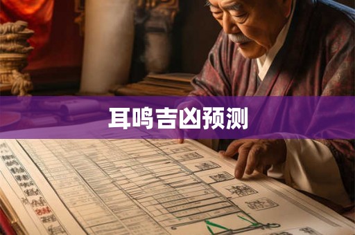 耳鸣吉凶预测