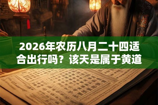 2026年农历八月二十四适合出行吗?该天是属于黄道吉日吗? 2026年农历八月二十四适合出行吗?该天是属于黄道吉日吗?