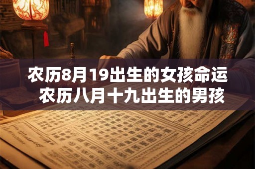 农历8月19出生的女孩命运  农历八月十九出生的男孩命运