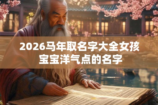 2026马年取名字大全女孩 宝宝洋气点的名字