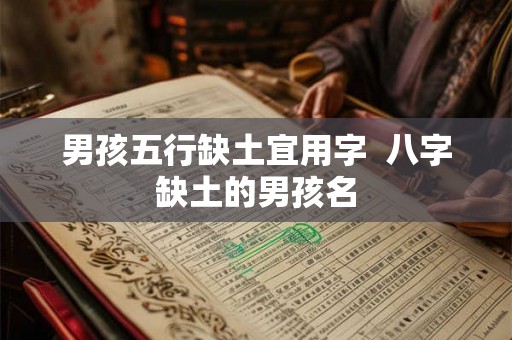 男孩五行缺土宜用字  八字缺土的男孩名
