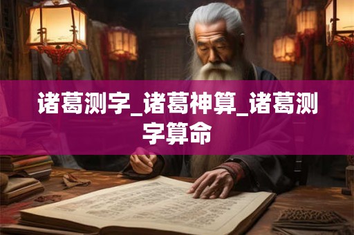 诸葛测字_诸葛神算_诸葛测字算命