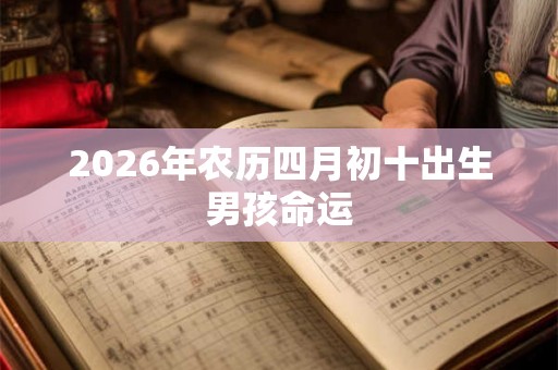 2026年农历四月初十出生男孩命运
