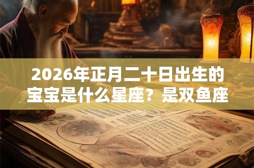 2026年正月二十日出生的宝宝是什么星座？是双鱼座吗？