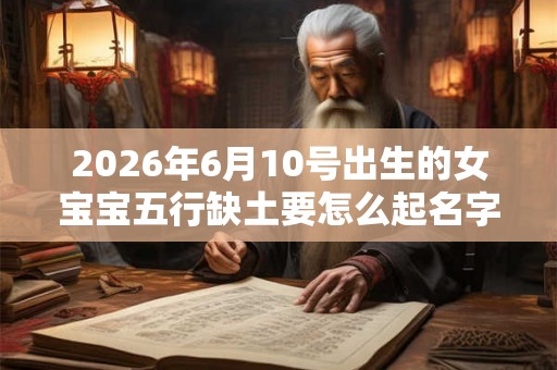 2026年6月10号出生的女宝宝五行缺土要怎么起名字