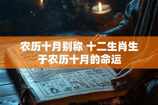 农历十月别称 十二生肖生于农历十月的命运 农历十月别称 十二生肖生于农历十月的命运