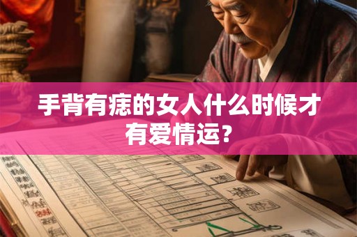 手背有痣的女人什么时候才有爱情运？