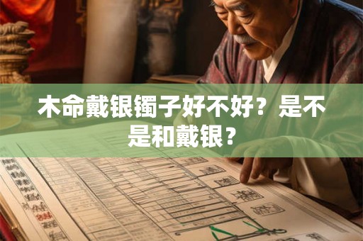 木命戴银镯子好不好?是不是和戴银? 木命戴银镯子好不好?是不是和戴银?