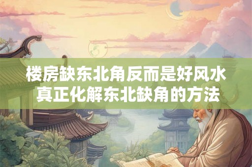 楼房缺东北角反而是好风水 真正化解东北缺角的方法