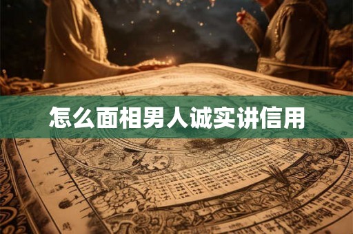 怎么面相男人诚实讲信用