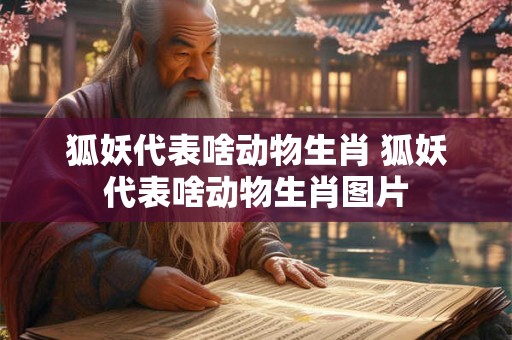 狐妖代表啥动物生肖 狐妖代表啥动物生肖图片 狐妖代表啥动物生肖 狐妖代表啥动物生肖图片