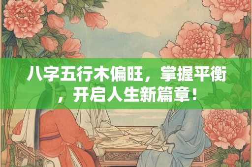 八字五行木偏旺,掌握平衡,开启人生新篇章! 八字五行木偏旺,掌握平衡,开启人生新篇章!
