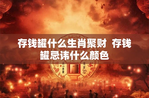 存钱罐什么生肖聚财  存钱罐忌讳什么颜色