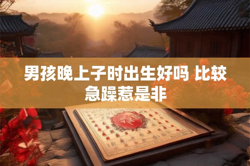 男孩晚上子时出生好吗 比较急躁惹是非