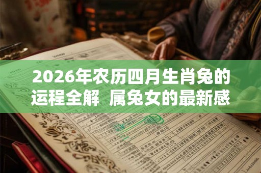2026年农历四月生肖兔的运程全解  属兔女的最新感情运势
