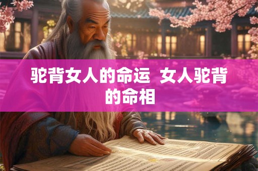驼背女人的命运  女人驼背的命相