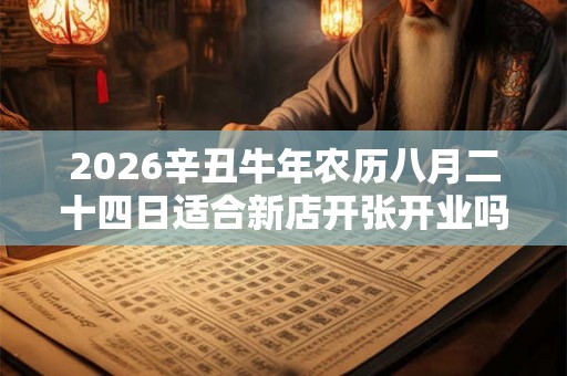 2026辛丑牛年农历八月二十四日适合新店开张开业吗？