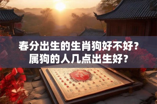 春分出生的生肖狗好不好?属狗的人几点出生好? 春分出生的生肖狗好不好?属狗的人几点出生好?