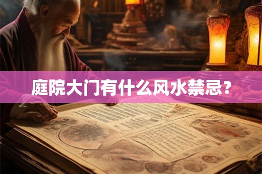 庭院大门有什么风水禁忌？