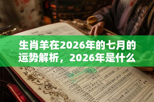 生肖羊在2026年的七月的运势解析,2026年是什么年? 生肖羊在2026年的七月的运势解析,2026年是什么年?