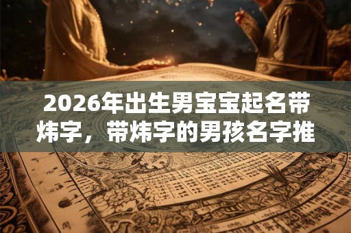 2026年出生男宝宝起名带炜字，带炜字的男孩名字推荐