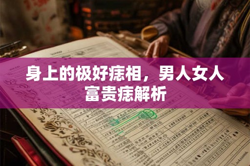 身上的极好痣相，男人女人富贵痣解析