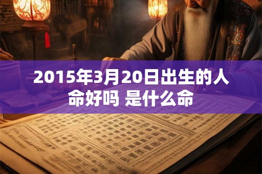 2015年3月20日出生的人命好吗 是什么命