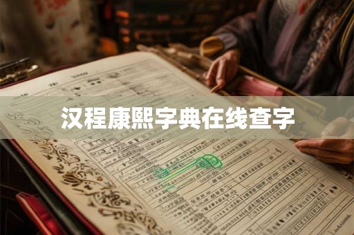 汉程康熙字典在线查字