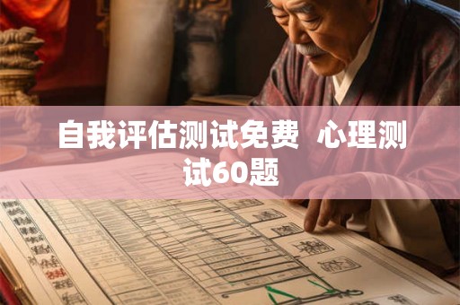 自我评估测试免费  心理测试60题