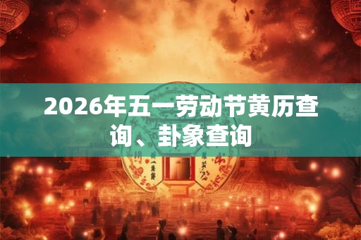 2026年五一劳动节黄历查询、卦象查询