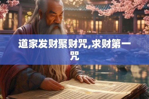 道家发财聚财咒,求财第一咒