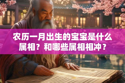 农历一月出生的宝宝是什么属相？和哪些属相相冲？