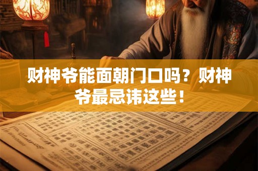 财神爷能面朝门口吗?财神爷最忌讳这些! 财神爷能面朝门口吗?财神爷最忌讳这些!