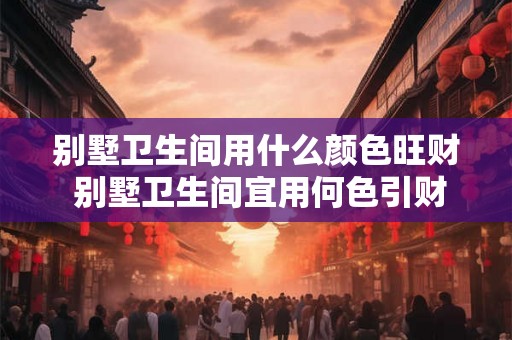 别墅卫生间用什么颜色旺财 别墅卫生间宜用何色引财