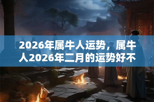 2026年属牛人运势，属牛人2026年二月的运势好不好？