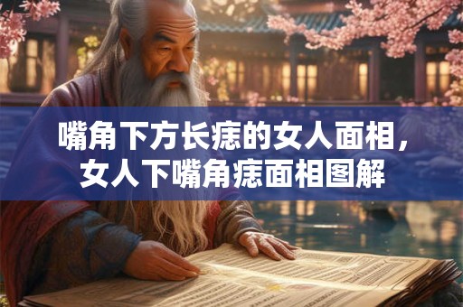 嘴角下方长痣的女人面相，女人下嘴角痣面相图解