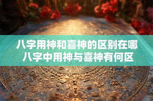 八字用神和喜神的区别在哪 八字中用神与喜神有何区别
