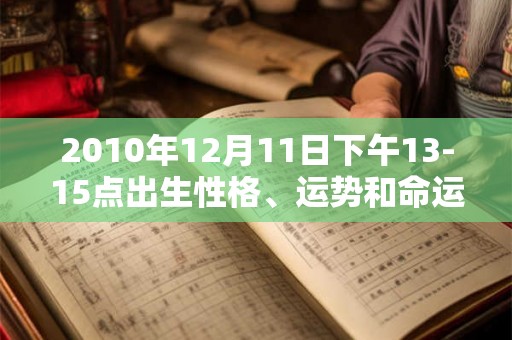 2010年12月11日下午13-15点出生性格、运势和命运