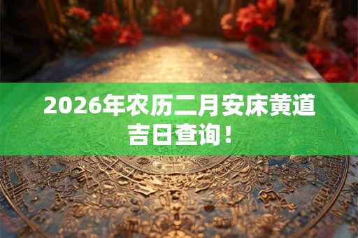 2026年农历二月安床黄道吉日查询！