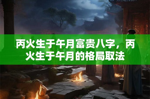 丙火生于午月富贵八字，丙火生于午月的格局取法