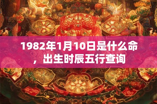 1982年1月10日是什么命,出生时辰五行查询 1982年1月10日是什么命,出生时辰五行查询