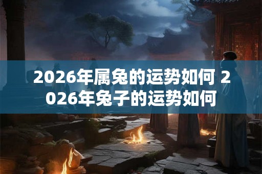 2026年属兔的运势如何 2026年兔子的运势如何