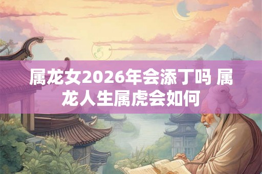 属龙女2026年会添丁吗 属龙人生属虎会如何 属龙女2026年会添丁吗 属龙人生属虎会如何