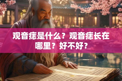 观音痣是什么？观音痣长在哪里？好不好？